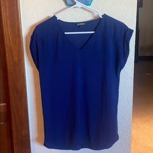 Express v-neck short sleeve blouse